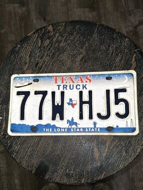 Texas License Plate